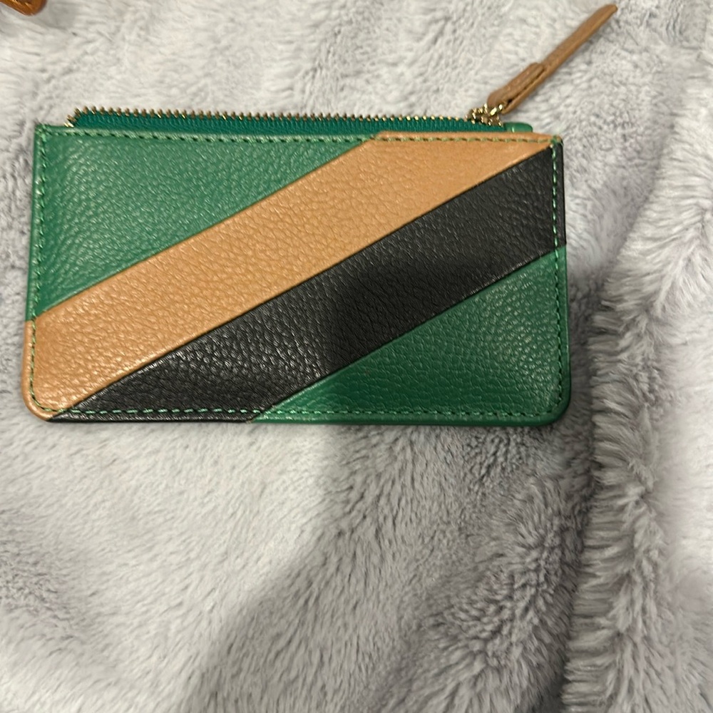 Capital Z card holder with zipper